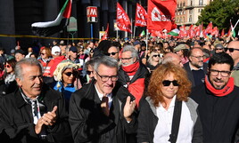 A Roma Landini porta in piazza i pro Pal (ma over 50). Scene da uno sciopero generale