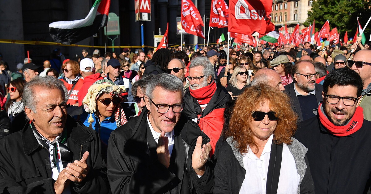 A Roma Landini porta in piazza i pro Pal (ma over 50). Scene da uno sciopero generale