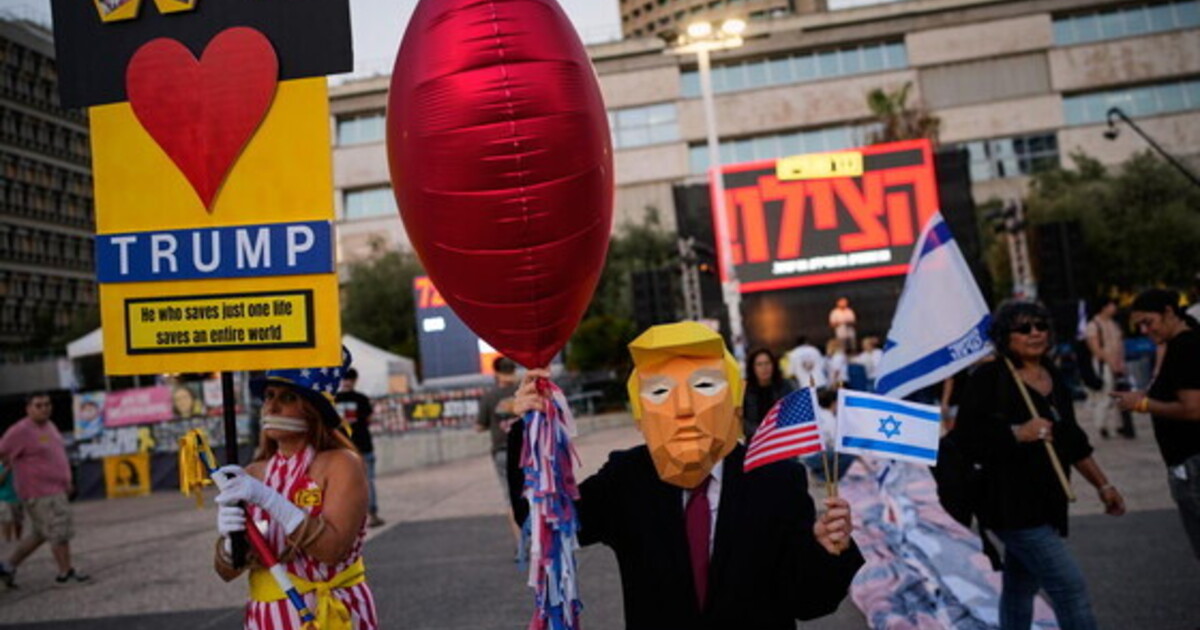 Il fattore Trump tra i manifestanti israeliani che aspettano l