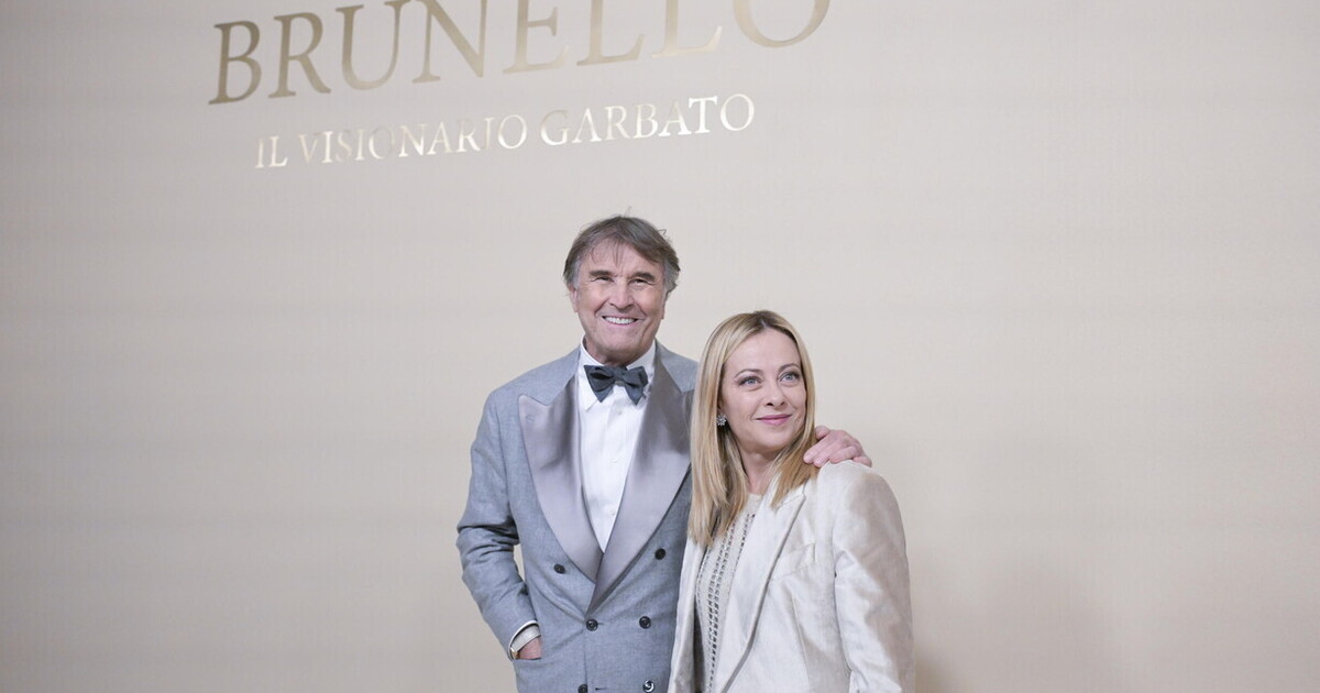 difficile dire di no a cucinelli anche per la premier