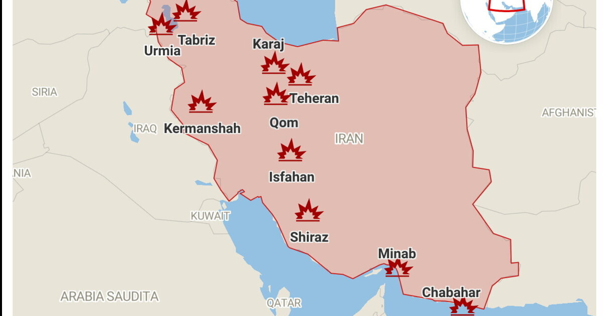 tutti gli obiettivi colpiti negli attacchi in iran e la risposta di teheran sulla mappa da Ilfoglio.it tutti gli obiettivi colpiti negli attacchi in iran e la risposta di teheran sulla mappa